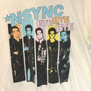 NSYNC Bye Bye Bye Graphic Tee Boy Band Pop Music T-Shirt Medium